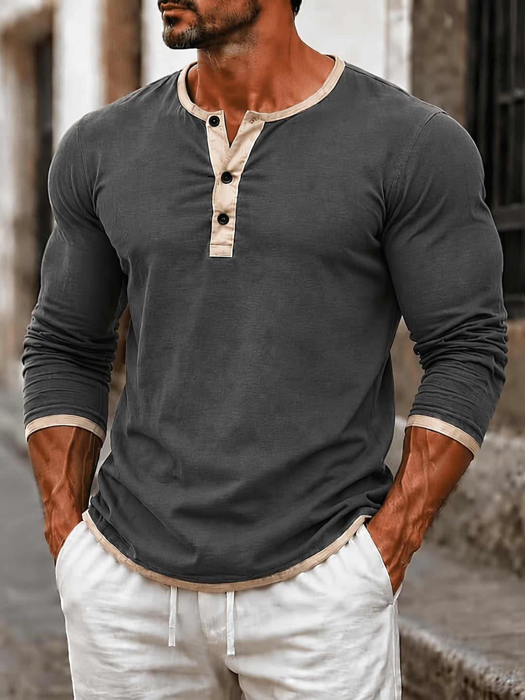 Lorcen - Long Sleeve Polo Shirt