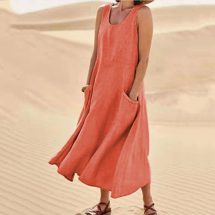 Pinkky - Sleeveless Cotton Dress