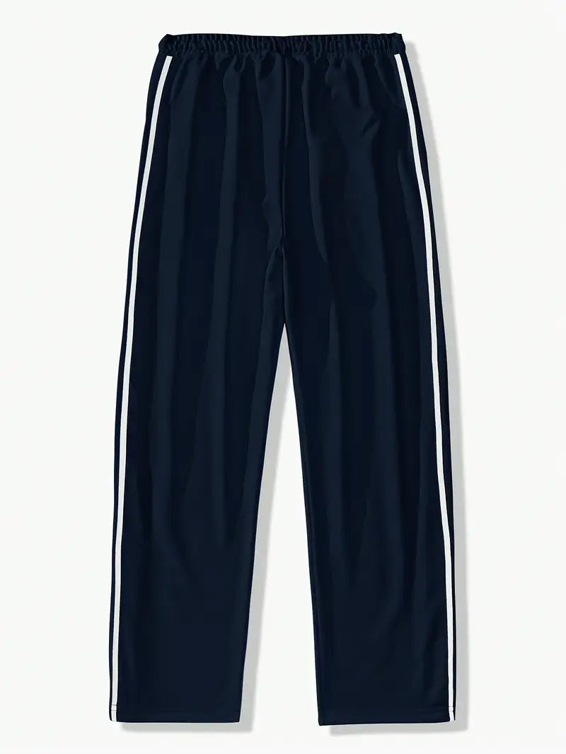 Mendis - Casual Sport Straight-Leg Pant With Snap Button