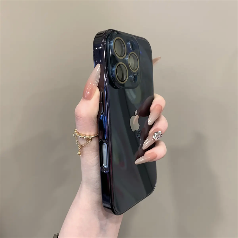 Chromelux – Premium Electroplated Glass Lens Case For iPhone