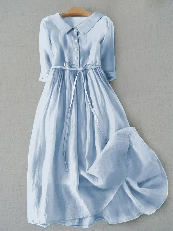 Nerissa - Simple Artistic Cotton Dress
