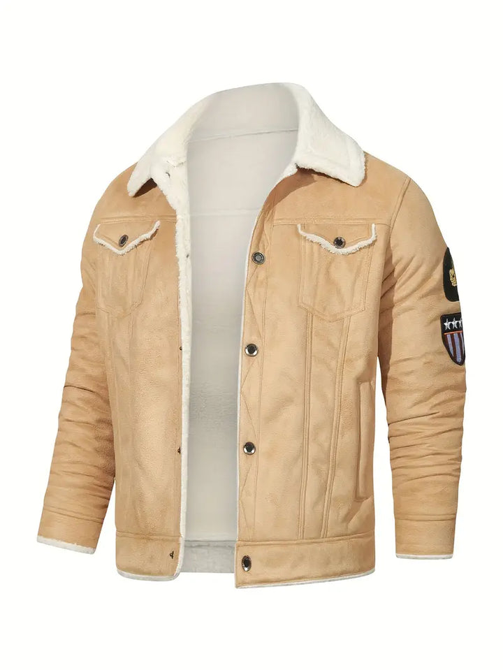 Frederik - Casual Polyester Jacket with Faux Lining