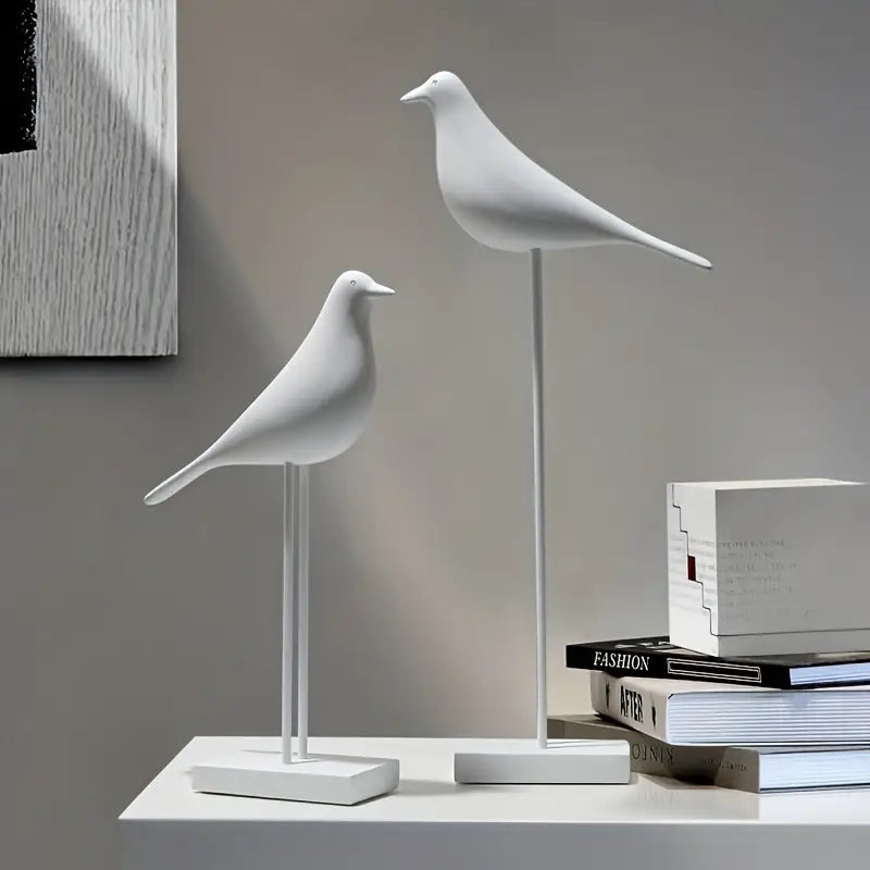 PerchForm - Minimalist Decorative Bird Sculptures on Stand