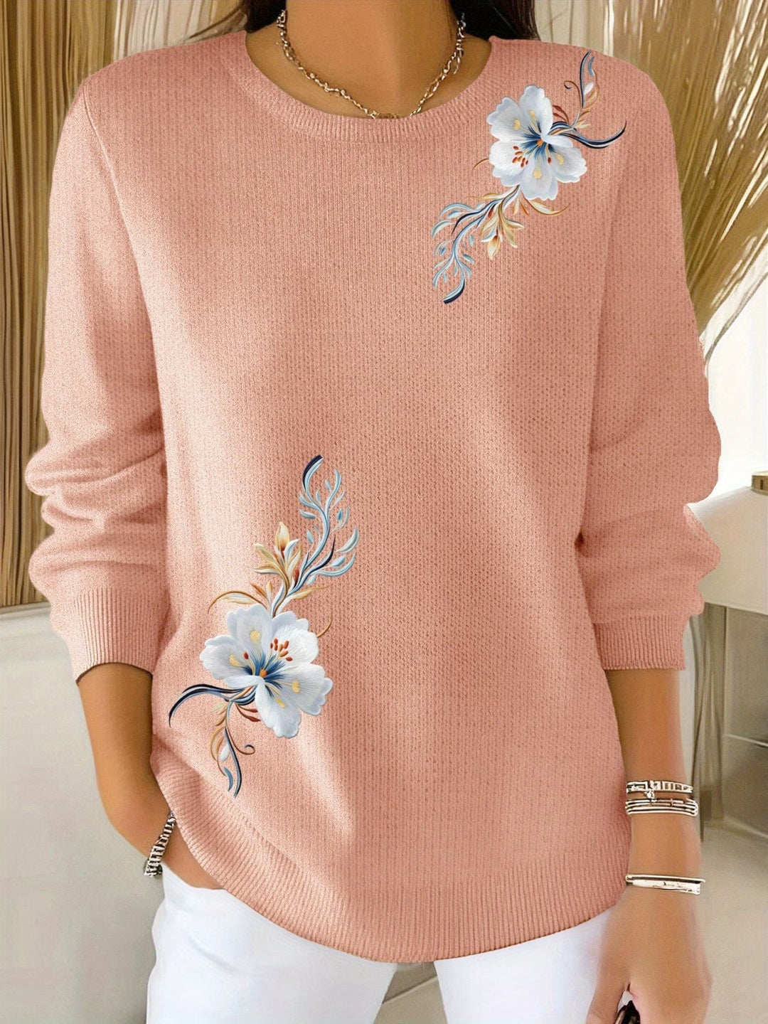 Adelurella - Elegant Long Sleeve Sweater