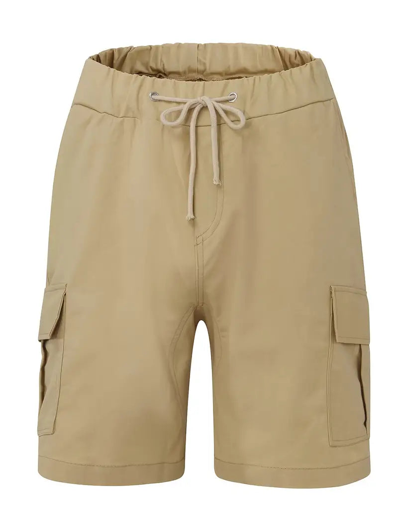 Jelte - Casual Non Stretch Drawstring Cargo Shorts