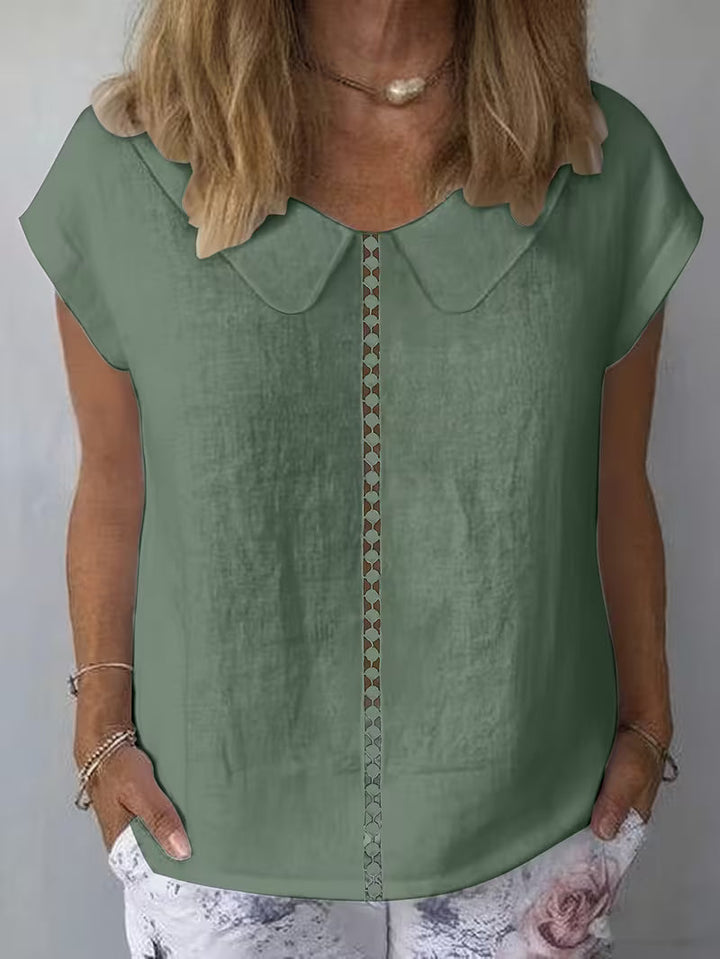 Avielle - Short Sleeve Top With Cutout Front