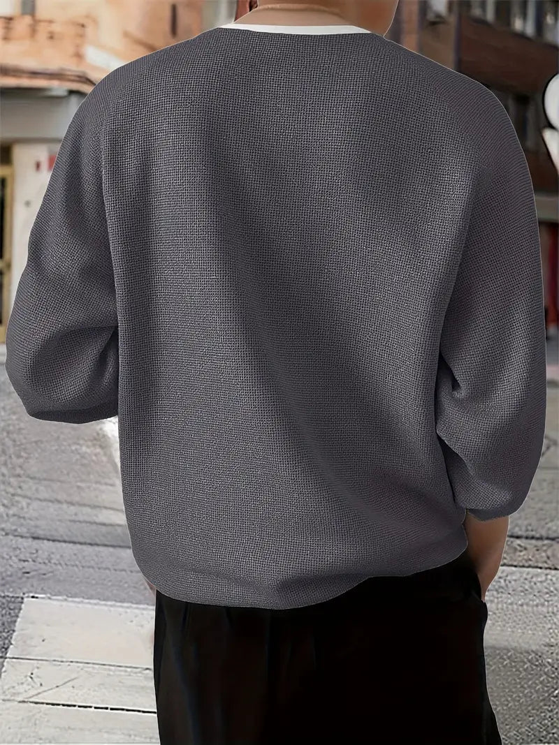 Brogan - Relaxed Fit Long-Sleeve Henley Shirt