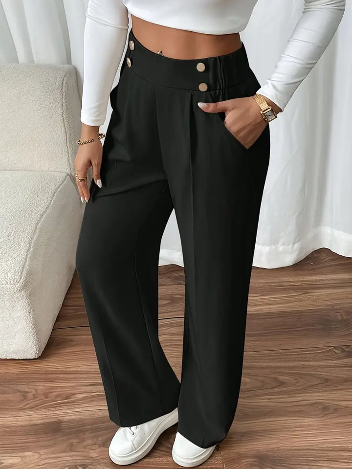 Orvella - Comfortable Wide Leg Pant With Pockets