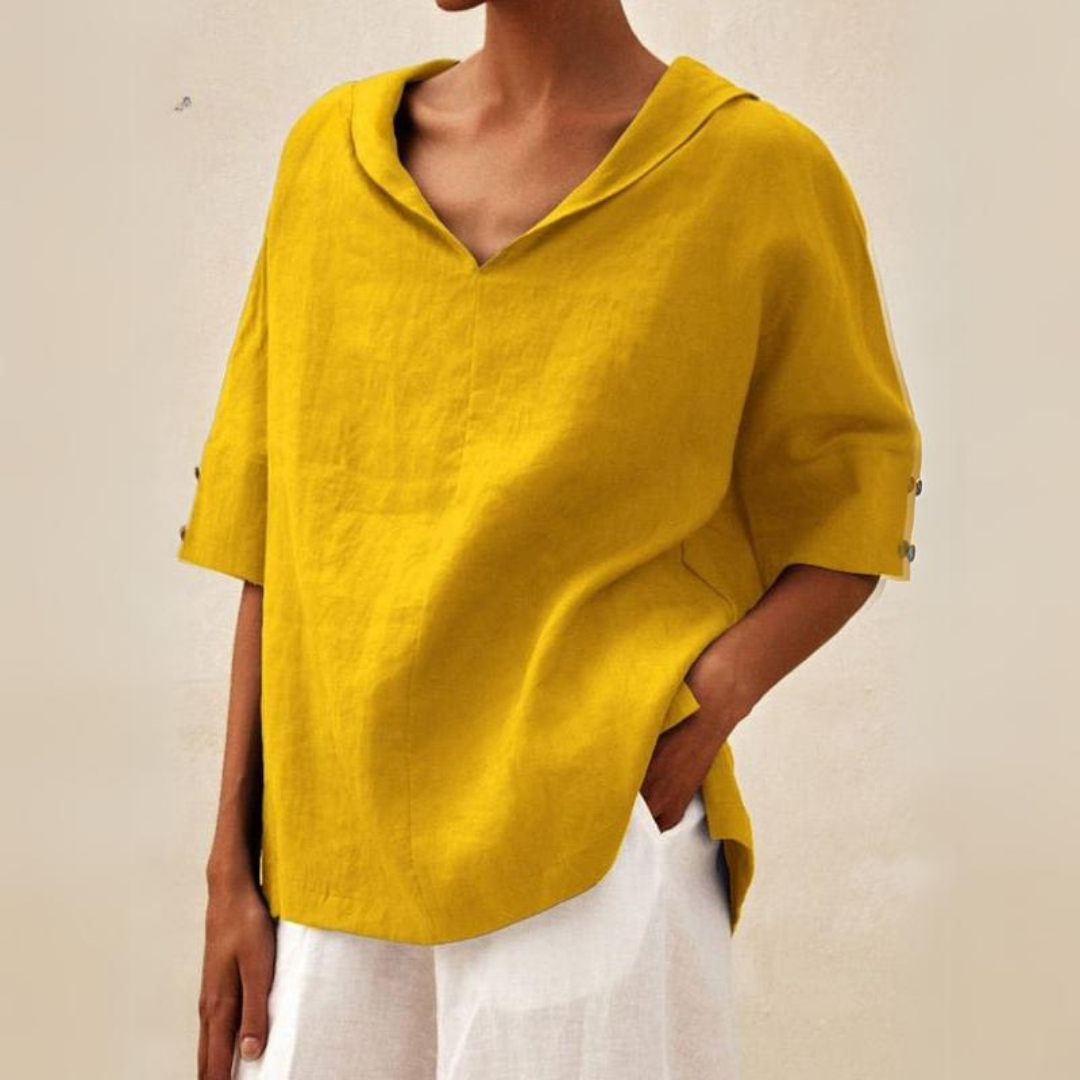 Zoe - Casual Loose Fitting Blouse