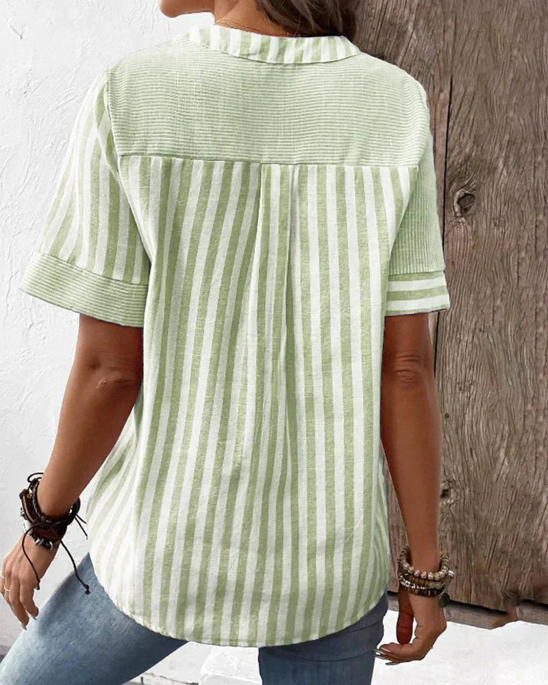 Lilly - Soft Striped Blouse
