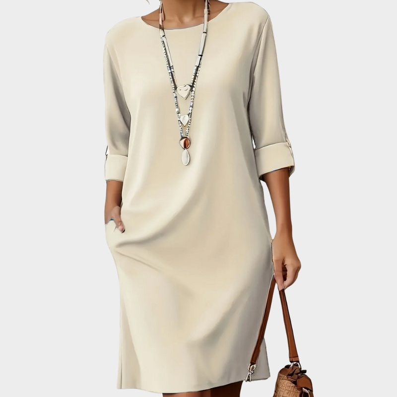 Kayana - Comfortable Round Nek Dress