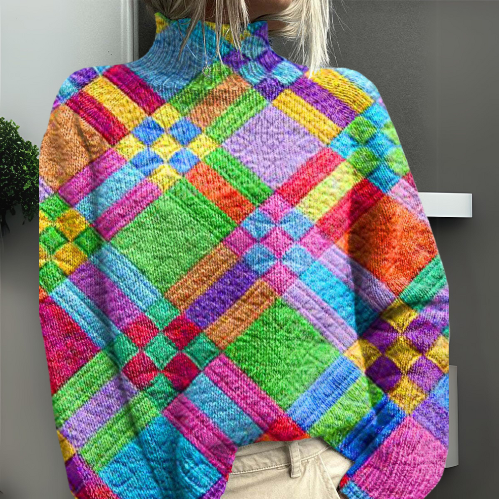 Rasha - Colorful Printed Sweater