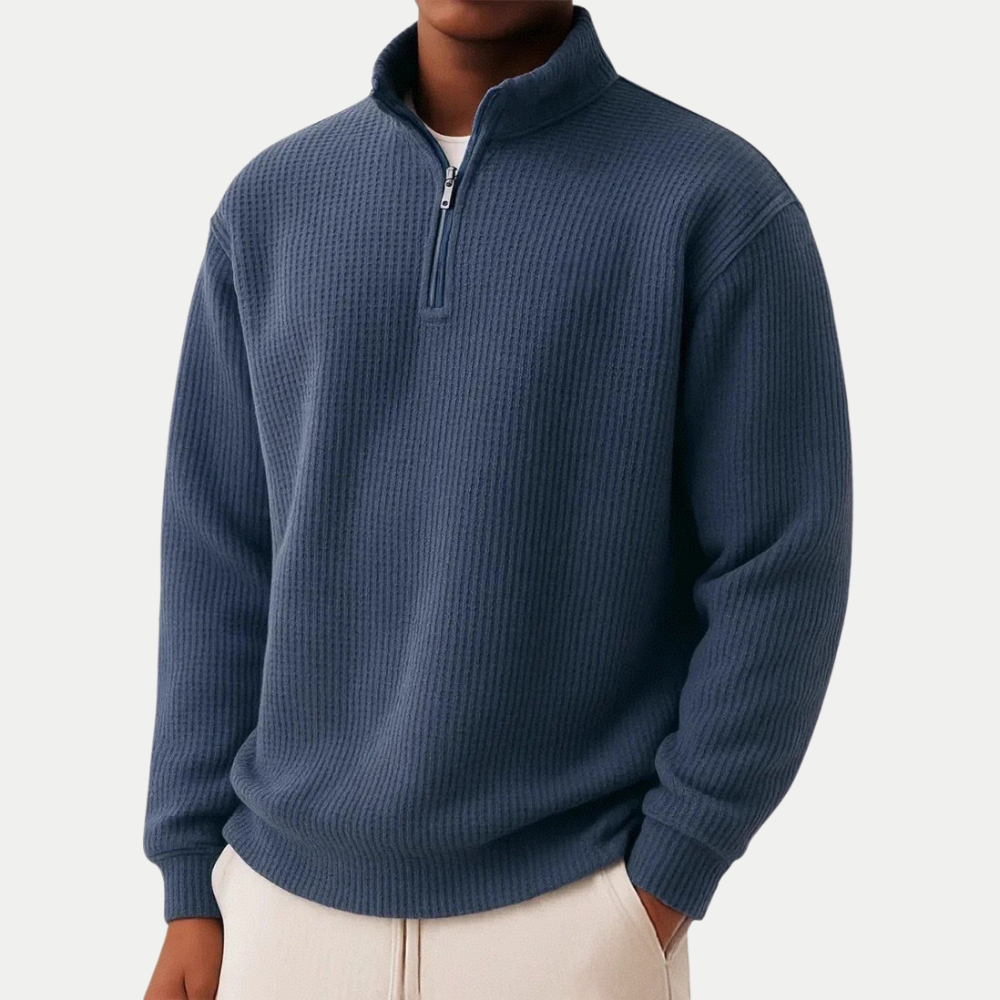 Shachar - Casual Zip-Up Sweater