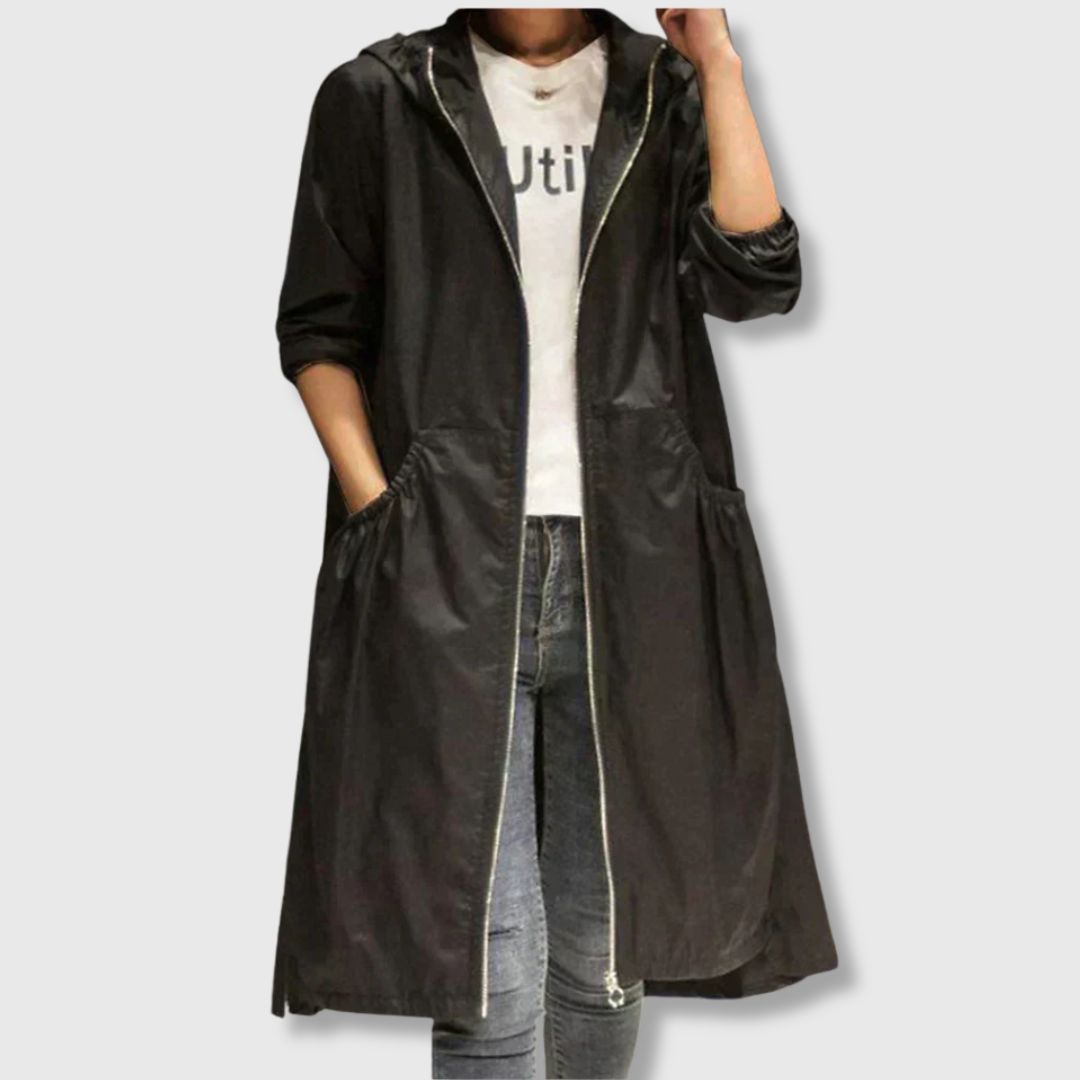 Meryl - Long Hooded Lightweight Coat