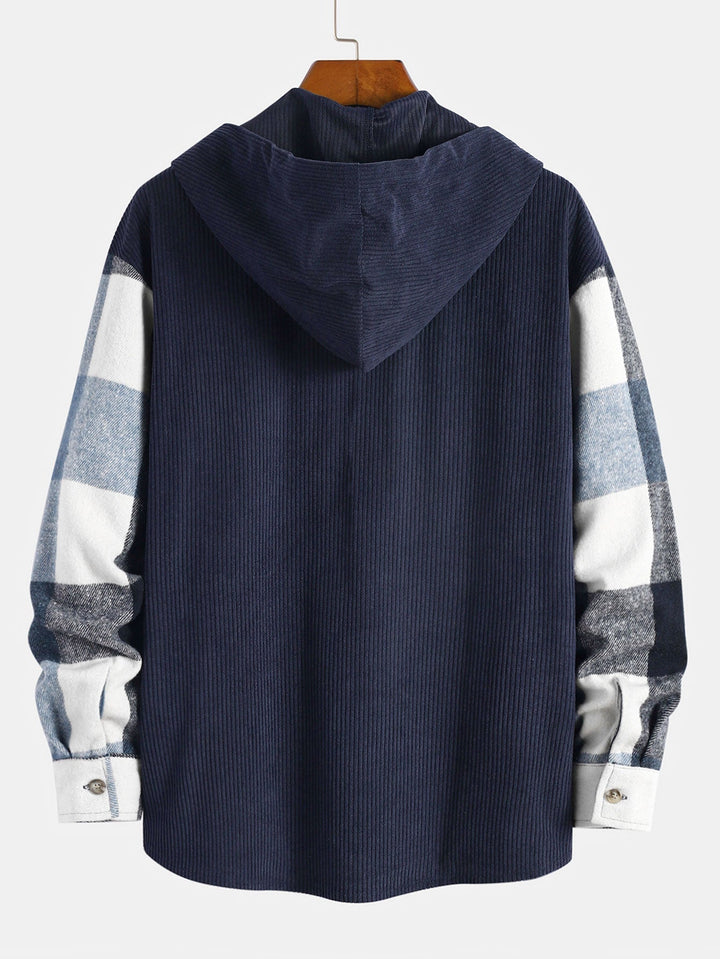 Gaston - Flanel Ruit Hooded Shirt