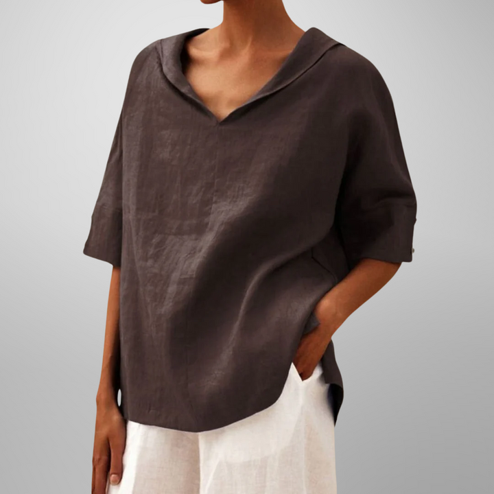 Alissa - Casual Loose-Fitting Blouse