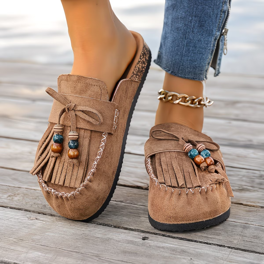 Mehra - Bohemian Suede Moccassins