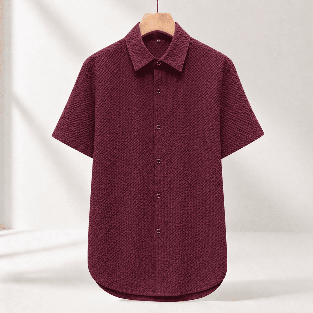 Filipe - Short Sleeve Textured Shirt