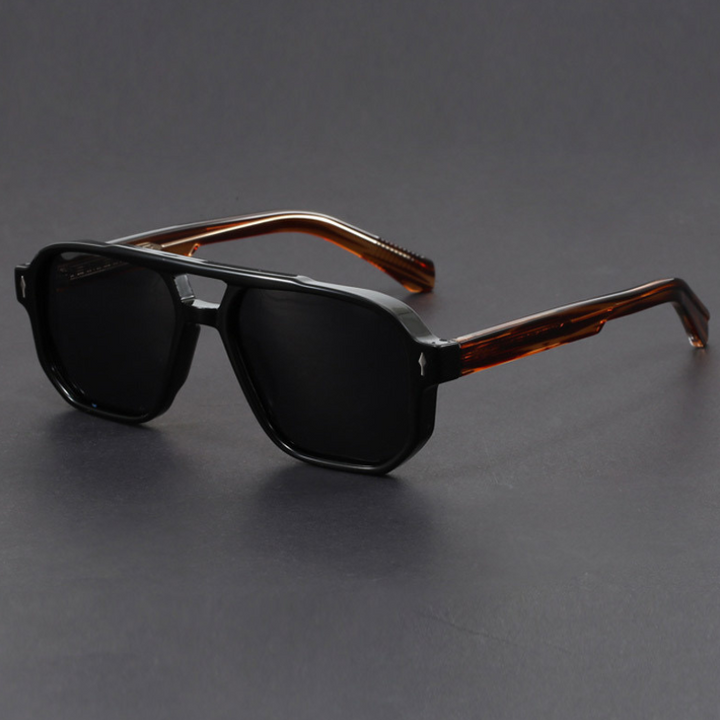 Kieran - Dual-Tone Square Frame Sunglasses