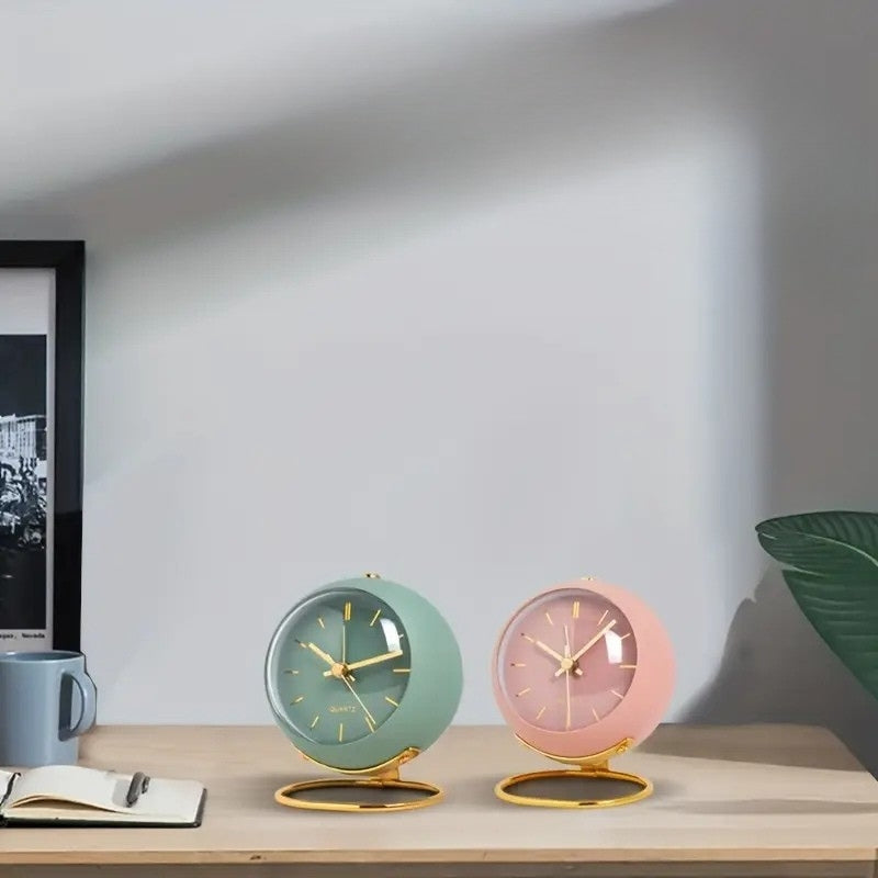 NordAura - Silent Nordic-Inspired Desk Clock For Home Decor