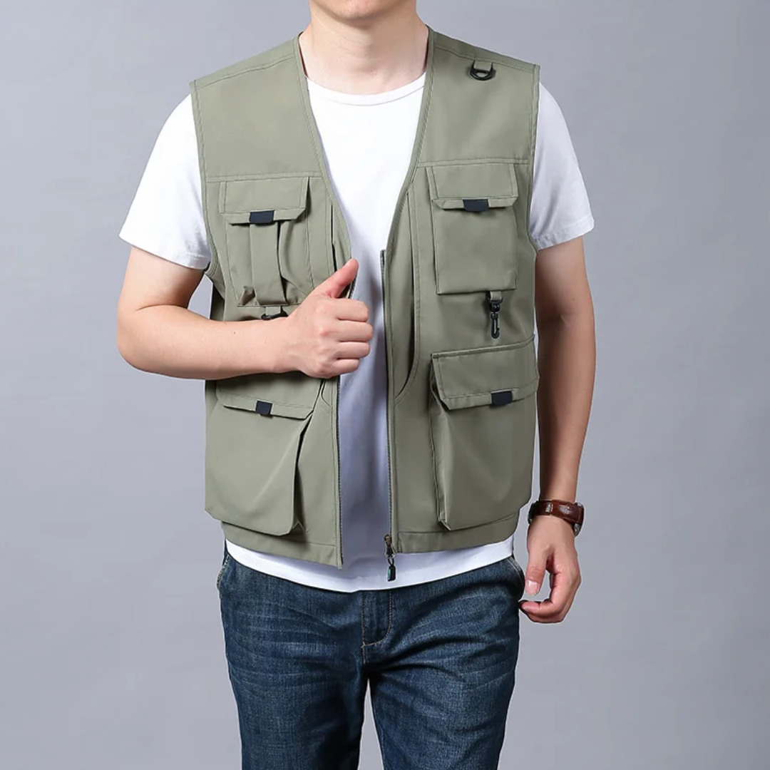 Mose - Breathable Multi Pocket Cargo Vest