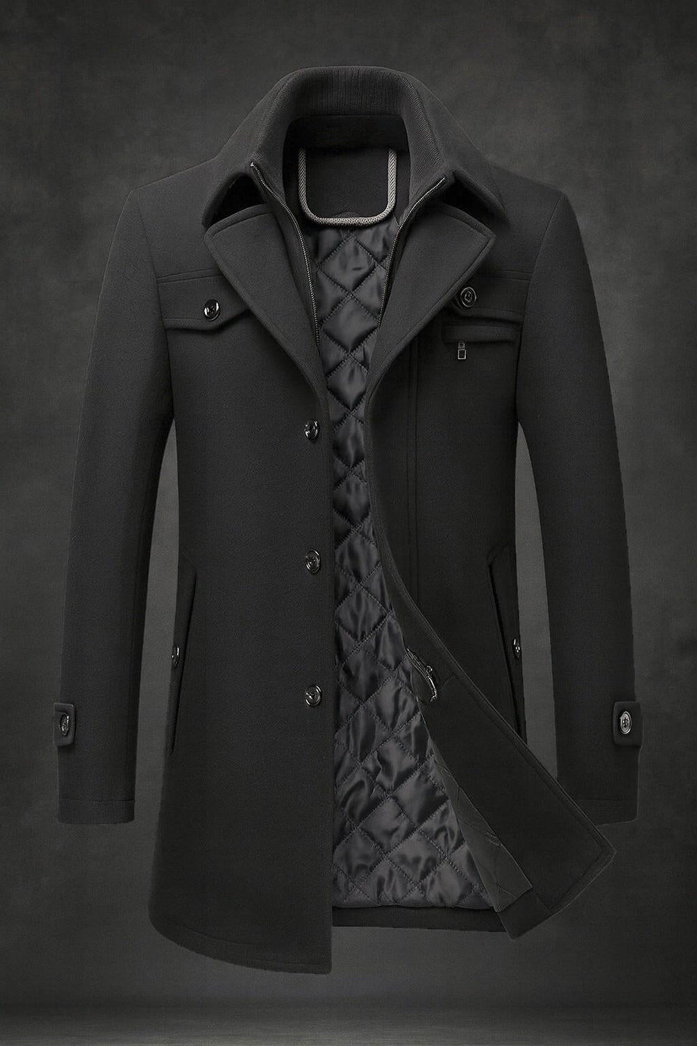 Dorer - Button Up Wool Coat