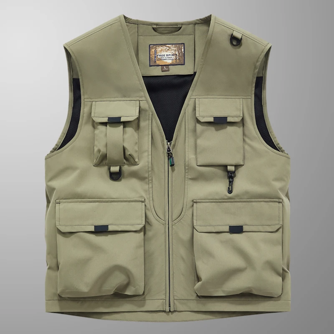 Mose - Breathable Multi Pocket Cargo Vest
