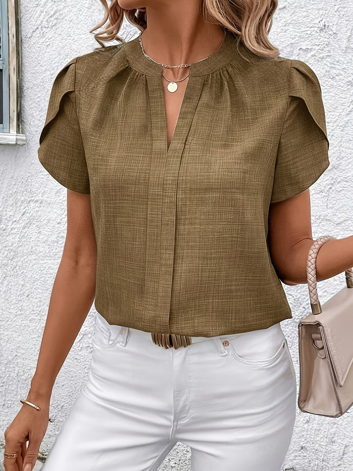 Kacey - Short Sleeve V-Neck Shirt