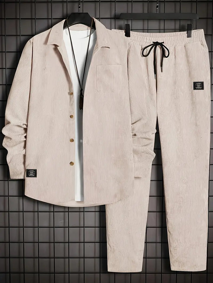 Podolak - Autumn And Winter Long Sleeved Shirt With Loose Trousers