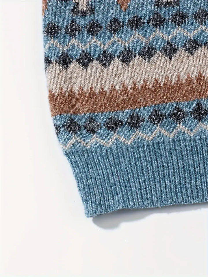 Hartman - Casual Geometric Knitted Sweater