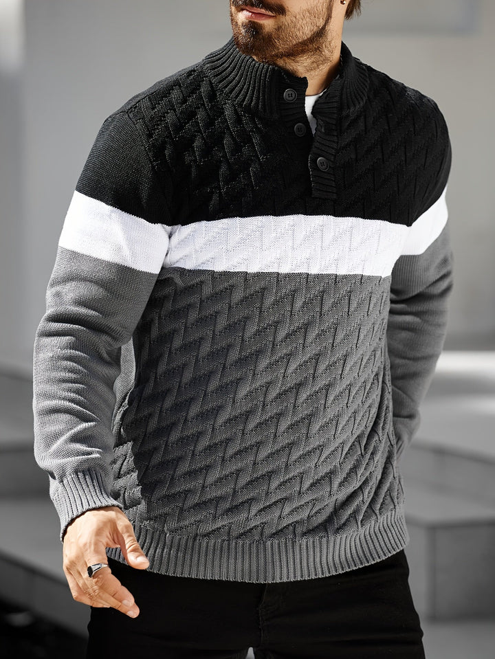 Vivena - Casual Stand Collar Knitted Sweater