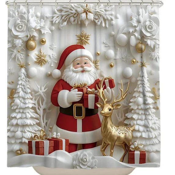 MerryBath - Holiday Bath Mats & Shower Curtains
