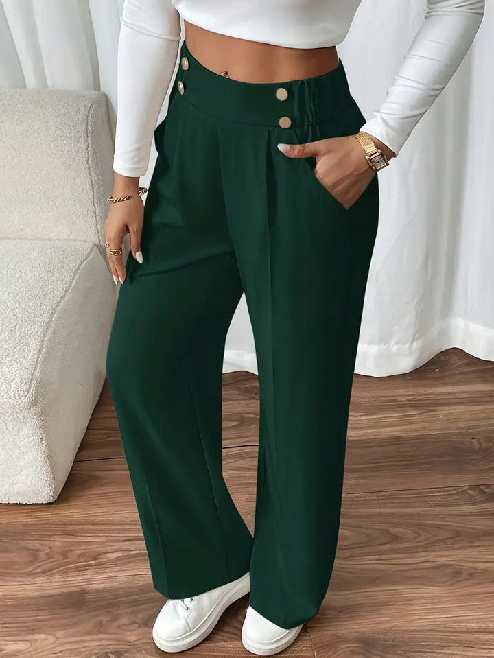 Orvella - Comfortable Wide Leg Pant With Pockets