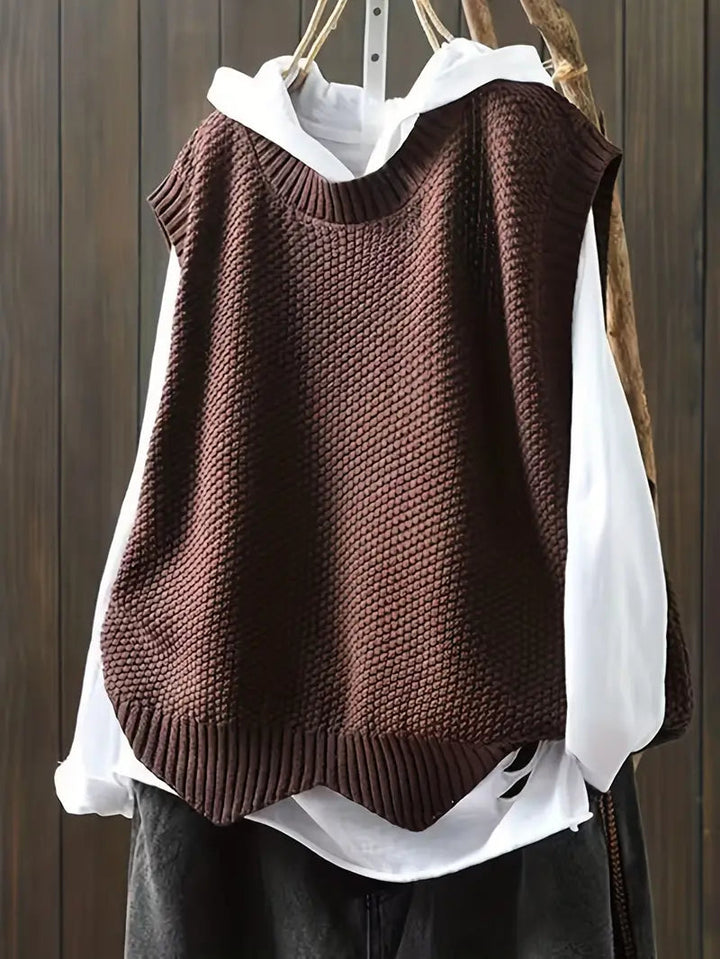 Ramona -  Round Neck Knitted Sweater