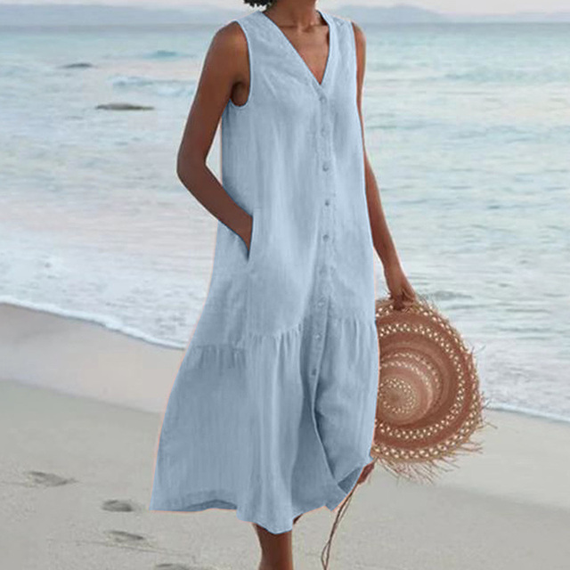 Maira - Summer V Neck Dress