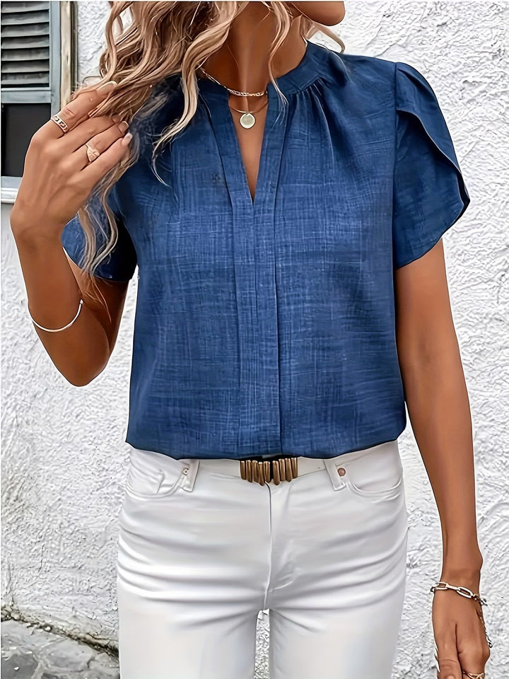Kacey - Short Sleeve V-Neck Shirt