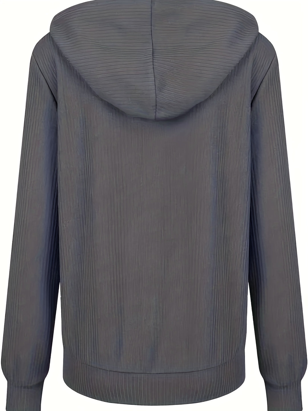 Moira - Long Sleeve Zip Up Drawstring Hoodies