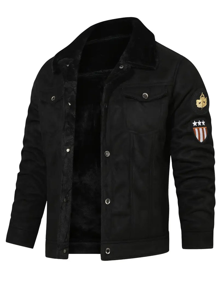 Frederik - Casual Polyester Jacket with Faux Lining