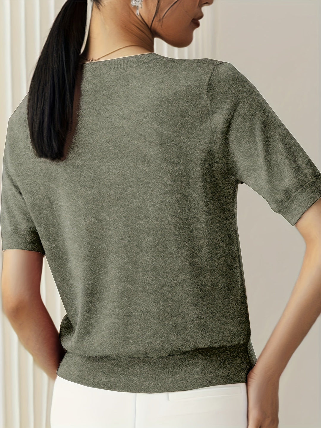 Jacquie - High Elasticity Casual T-Shirt