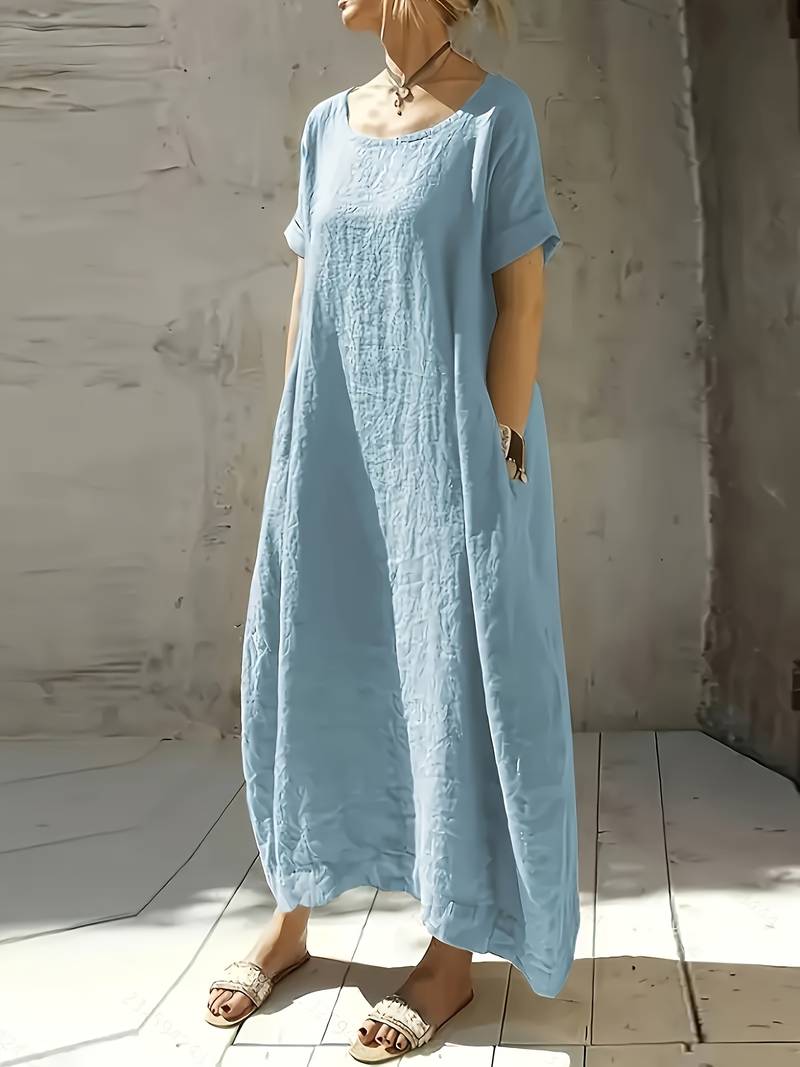 Anuradhi - Casual Long Dress With Loose Sleeves