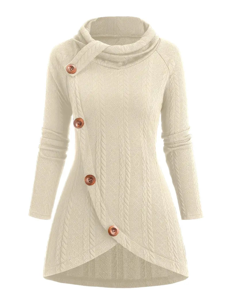 Masabata - Casual Knitted Cardigan With Button