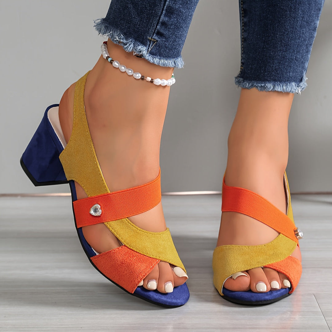 Josien - Comfortable Elastic Strap Sandal