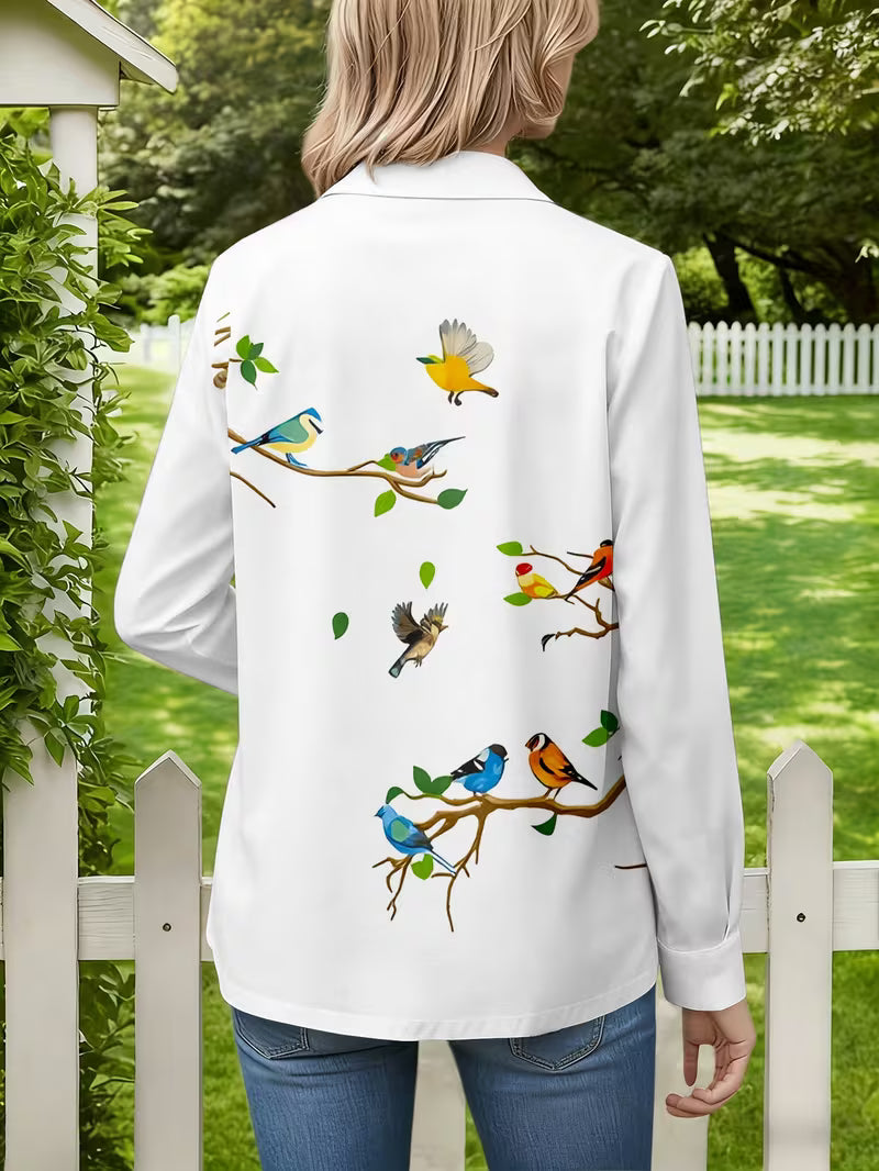 Clarella - Long Sleeve Printed Shirt