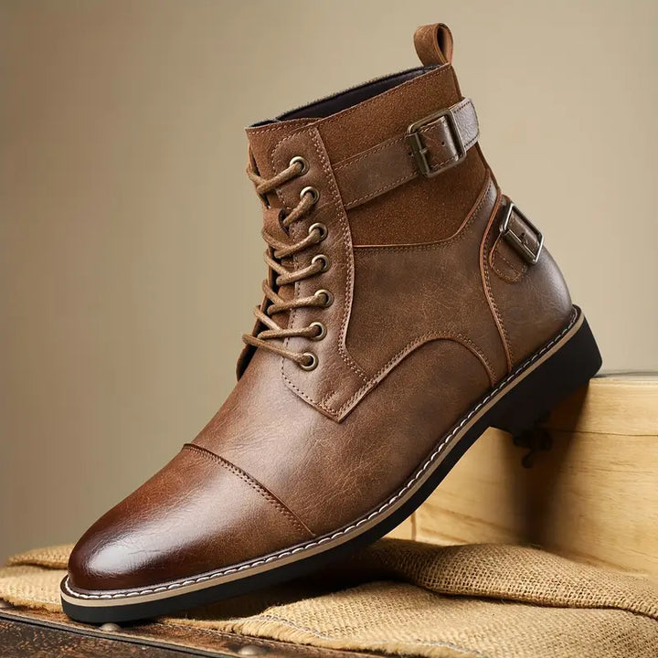 Dylan - Casual Ankle Boots With Buckle