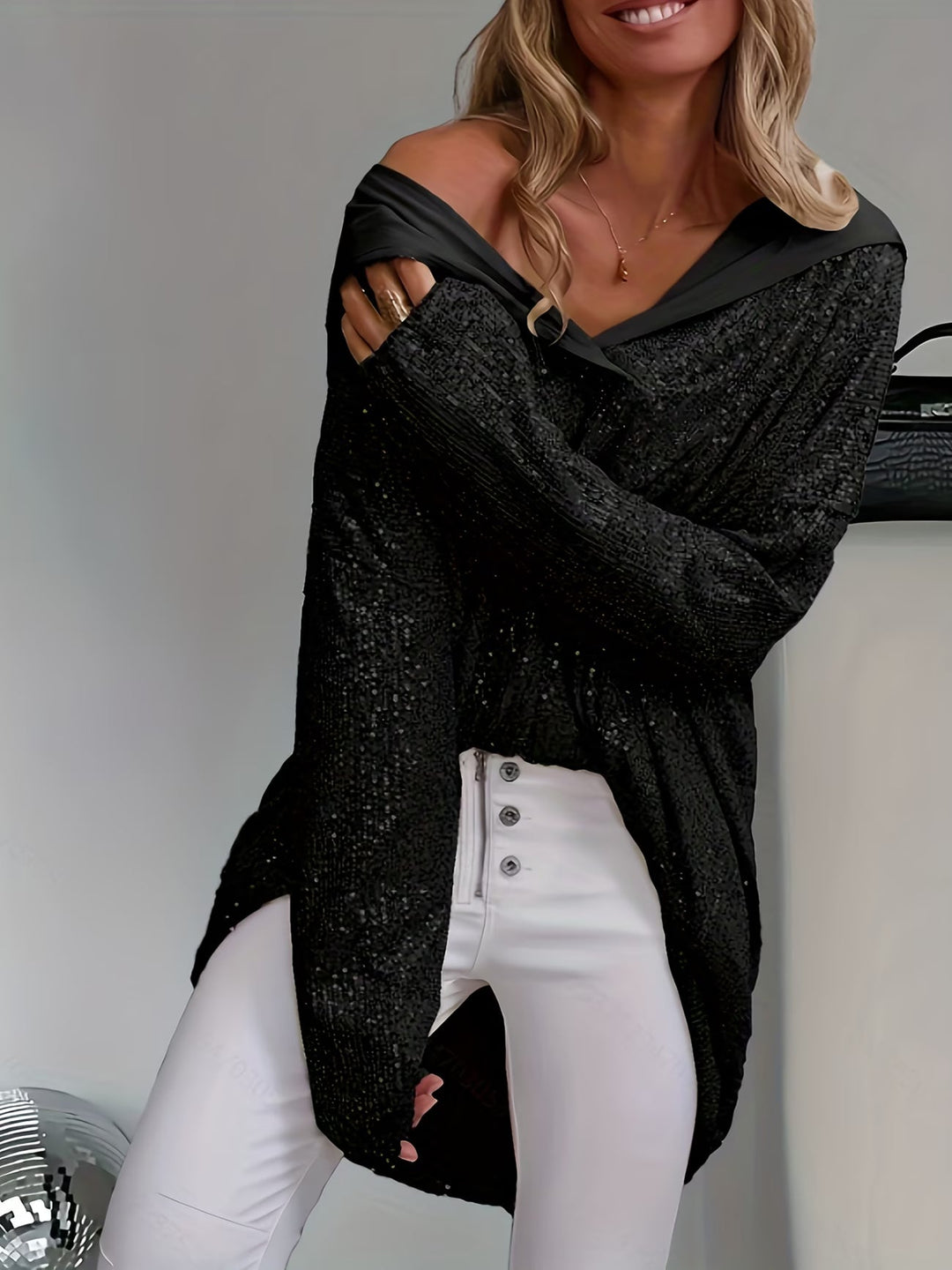 Jasmella - Long Sleeve Hooded Top