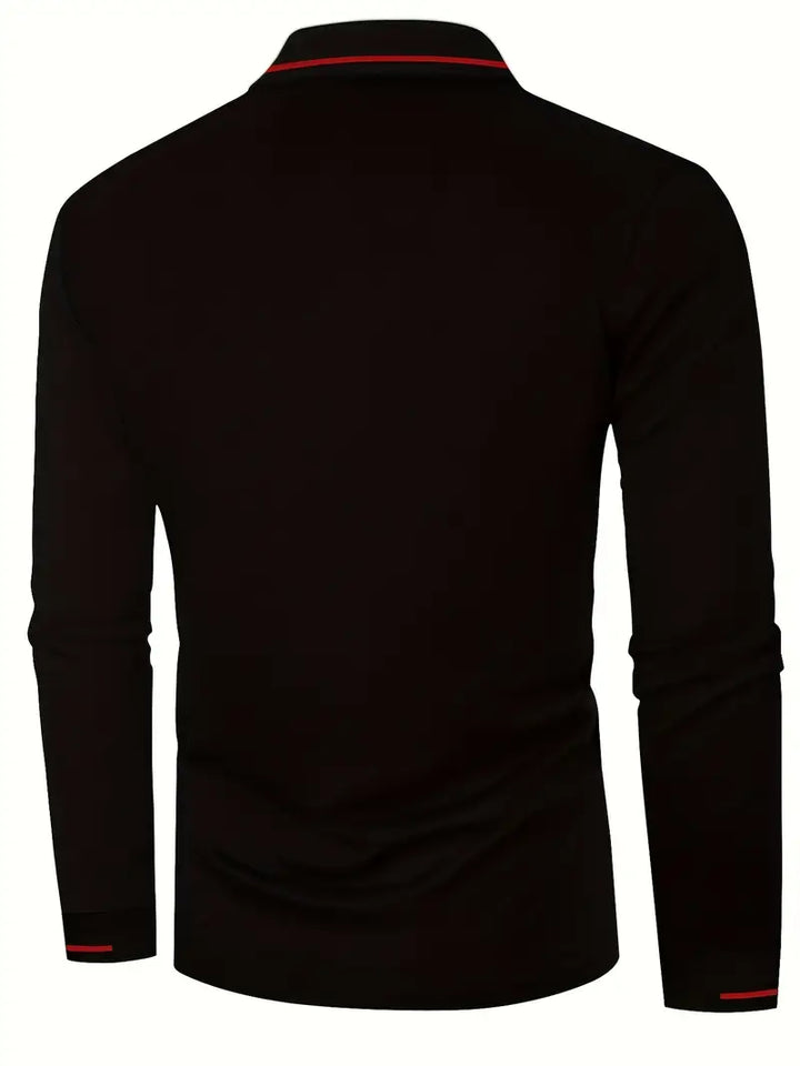 Karunaratne - Stylish Long Sleeve Polo Shirt