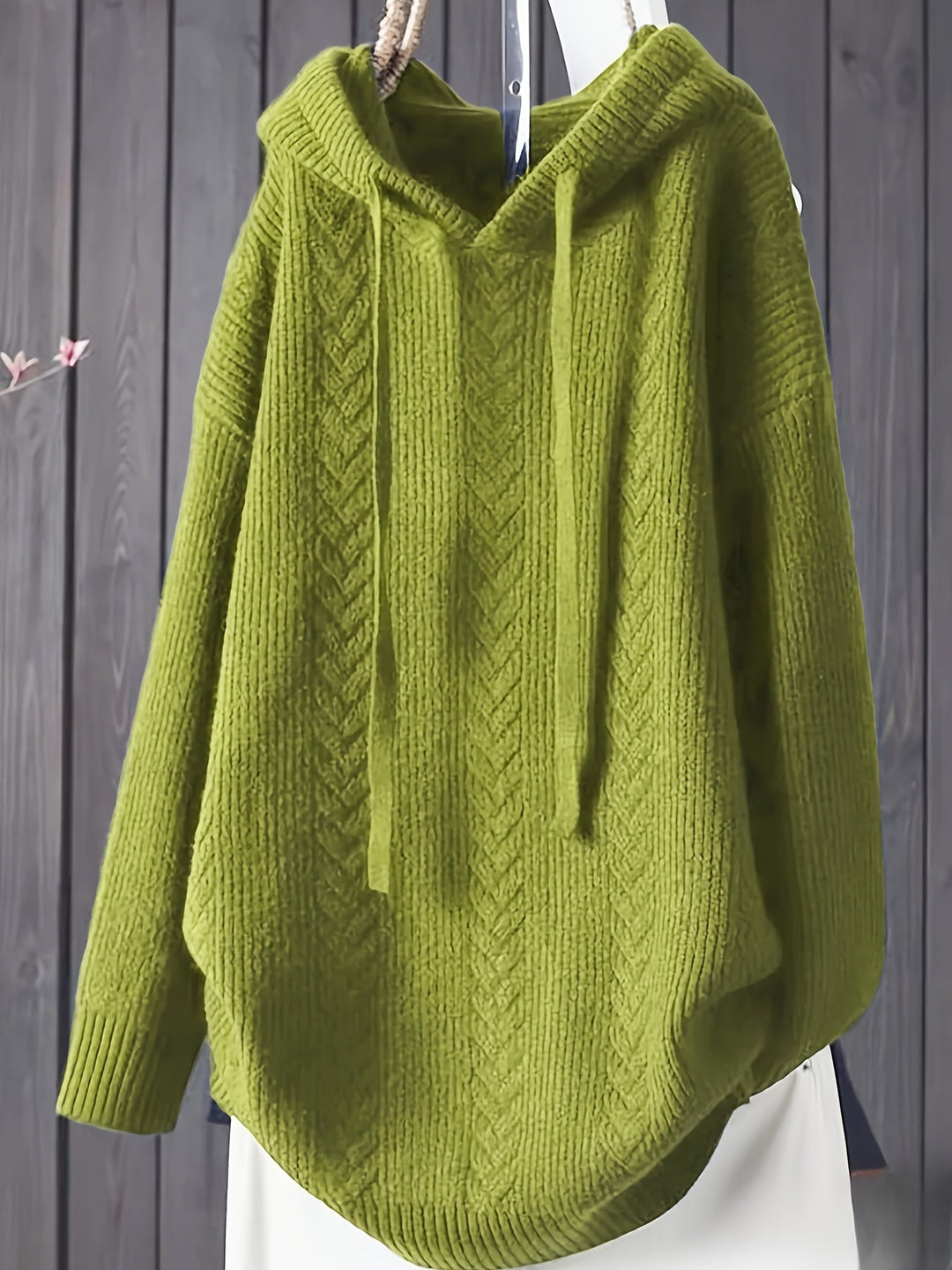 Genivee - Casual Long Sleeve Knitted Hoodie