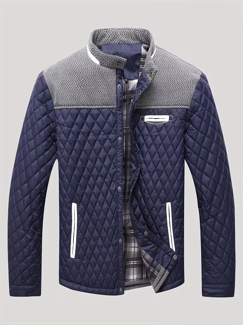 Raffin - Diamond Patchwork Puffer Jacket