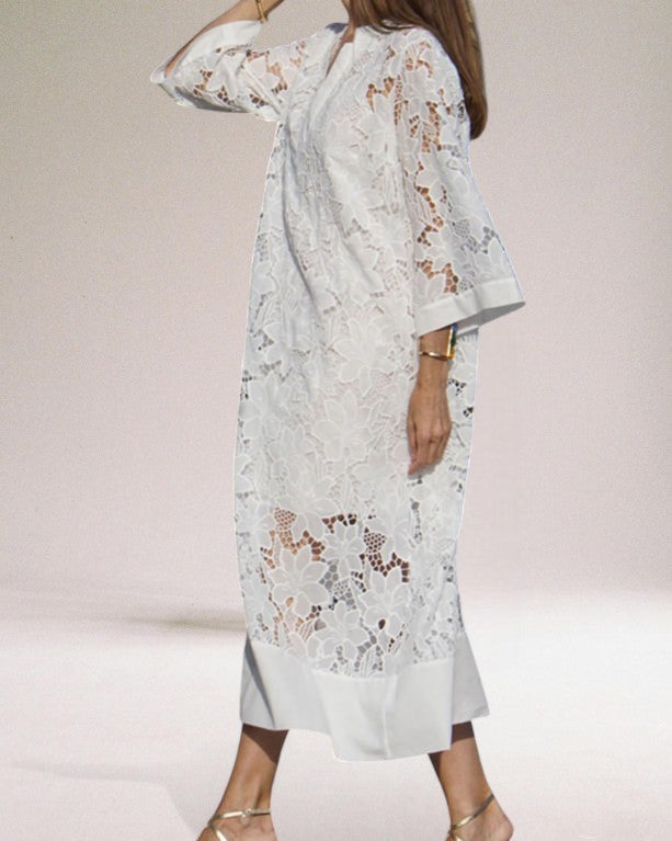 Hafina - Luxurious Lace Maxi Dress