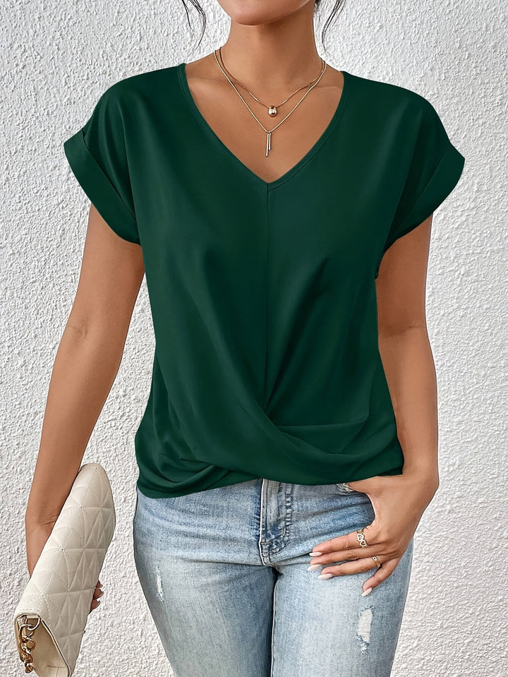 Tammana - Casual T-Shirt With V Neckline